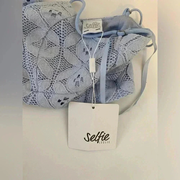 Selfie Leslie NWT Asymmetrical Ruffle Hem MIDI Skirt Two Piece Set Size Medium - Picture 11 of 16